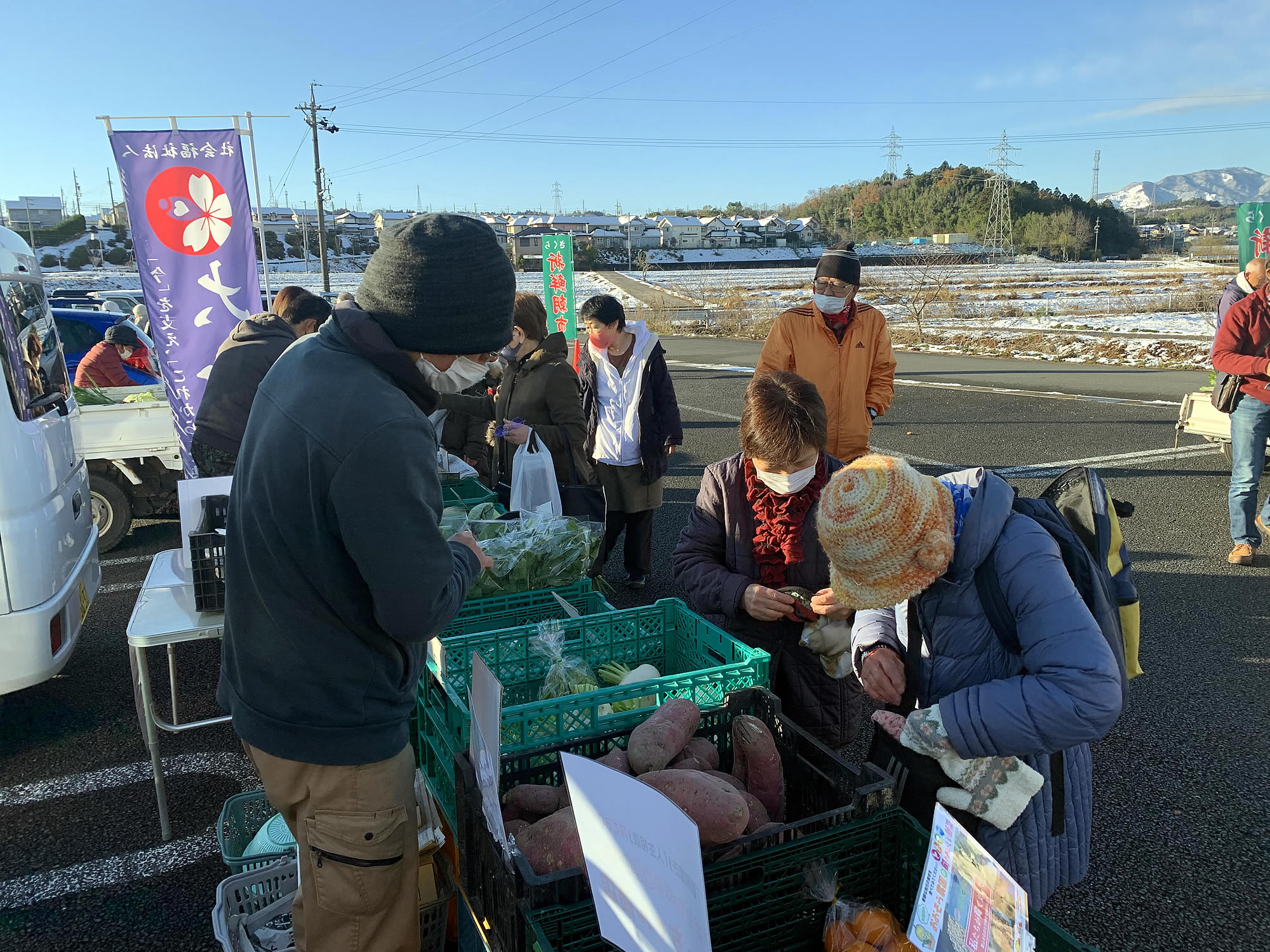 なっちゃん商店初始動！（四日市桜地区新鮮朝市）